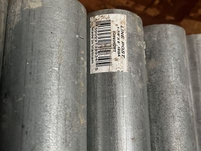 Galvanized line posts