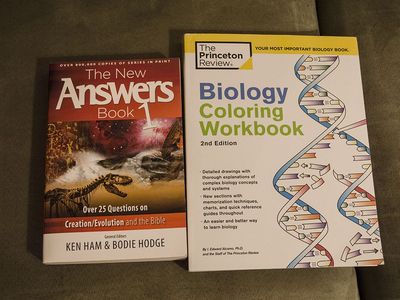 Biology Coloring Workbook and The New Answers Book 1
