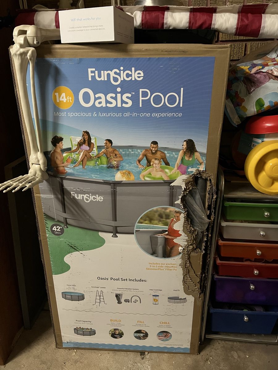 Funsicle 14x42 above ground pool BRAND NEW 350 OBO