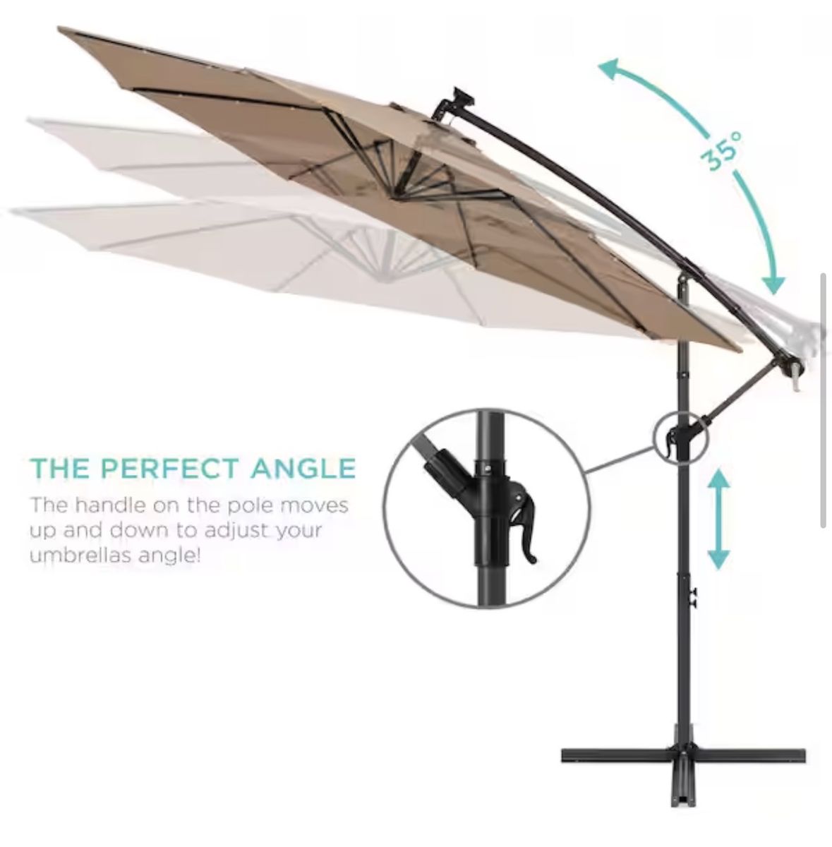 Patio Umbrella Adjustable Tilt