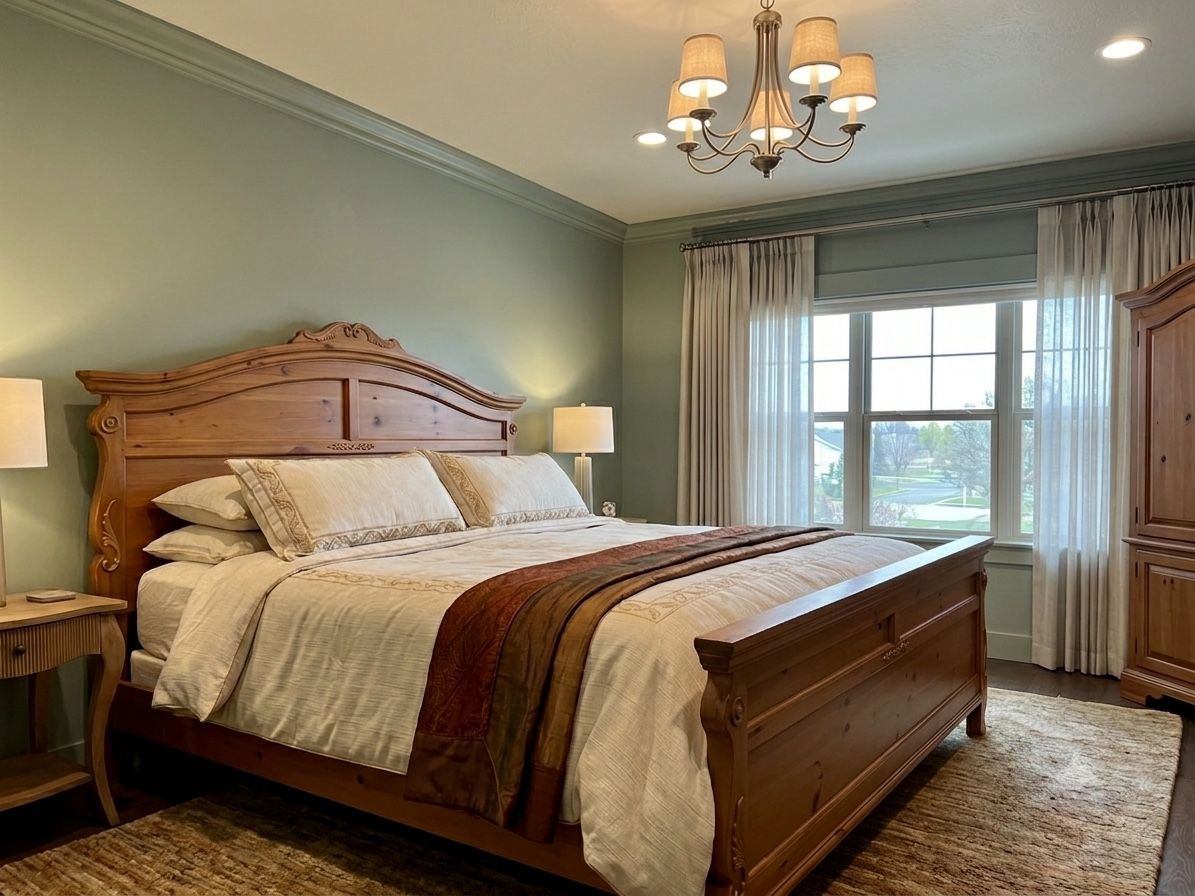 Wooden Carved Headboard and Footboard - King Size, Ornate Design