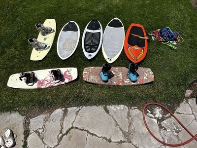Wakeboards+Surfboards+Ropes