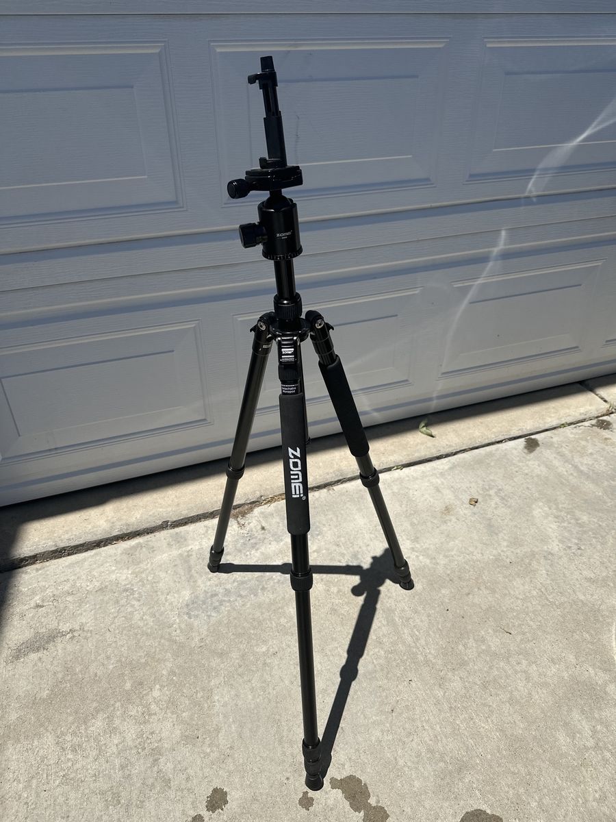 Zomei Lightweight Camera Tripod with Phone Mount - Portable & Adjustable