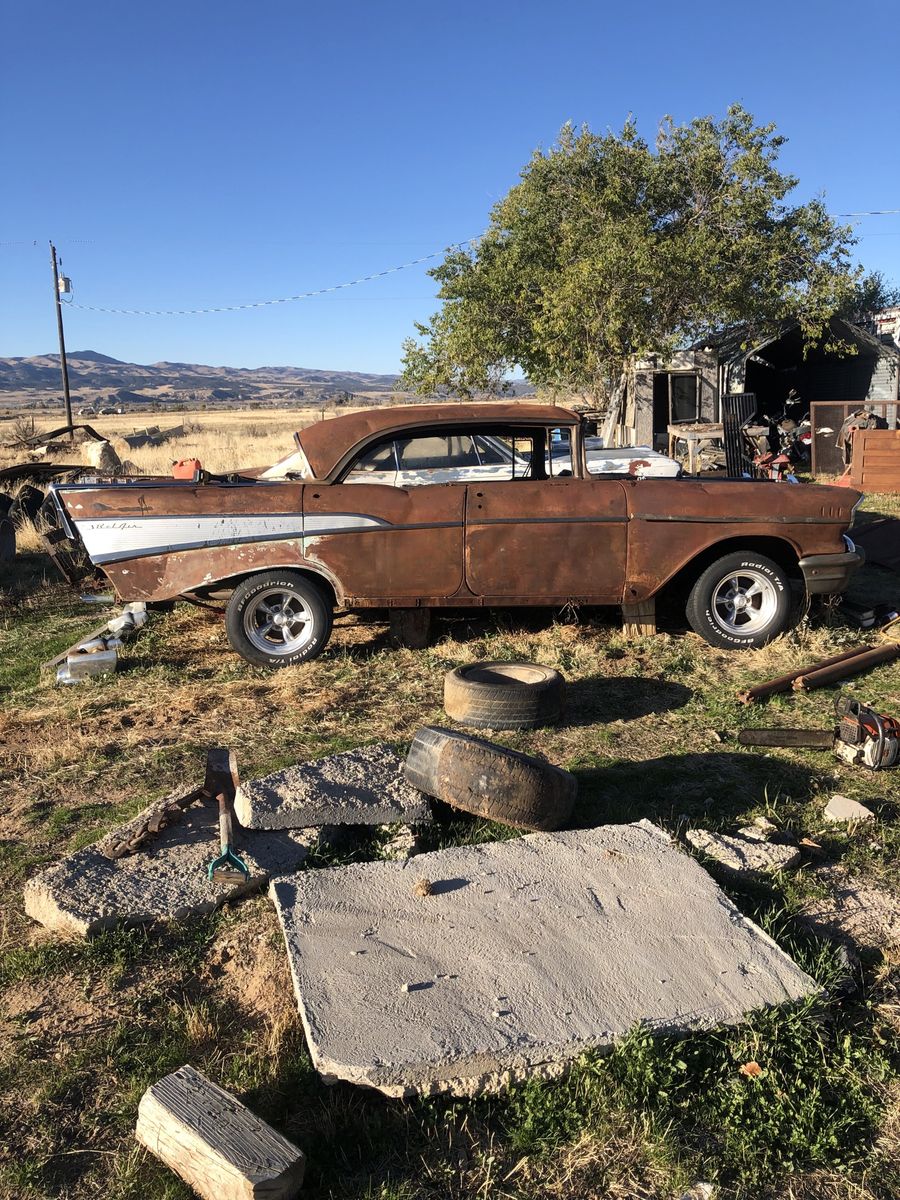 1957 Chevy Belair with title runs original 283