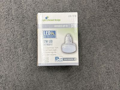 Light Efficient Design LED-7338 12W LED PL Retrofit Lamp (Replaces 32W)
