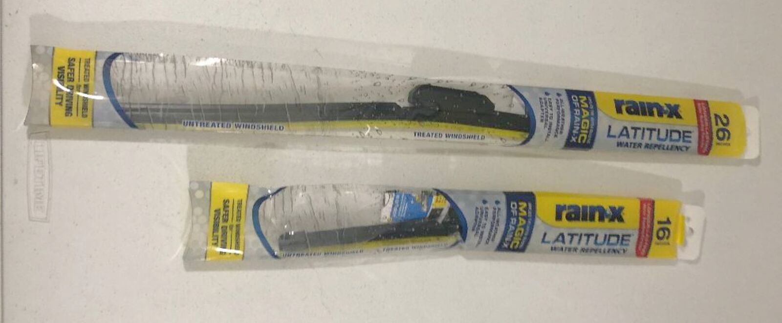 Rain-X 810163 Latitude 2-In-1 Water Repellent Wiper Blades, 26" and 16" (2pack)