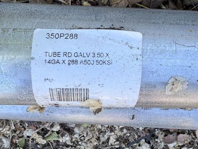 Galvanized Steel Tubing - 3.5" Sch. 40