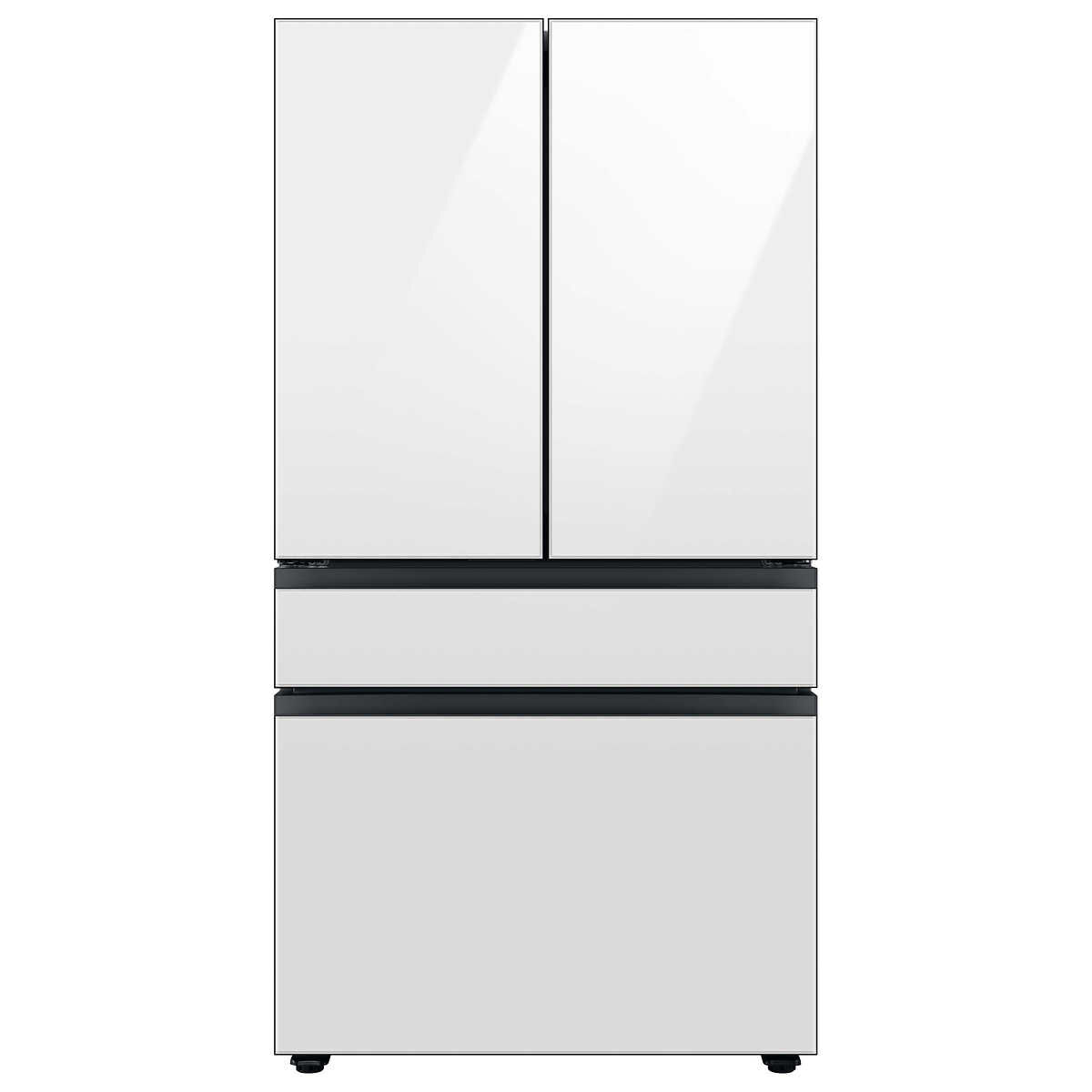 Samsung RF29BB860012 29 cu. ft. Bespoke 4-Door French Door Refrigerator with Beverage Center White Glass 1644523 #93388