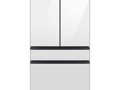 Samsung RF29BB860012 29 cu. ft. Bespoke 4-Door French Door Refrigerator with Beverage Center White Glass 1644523 #93388