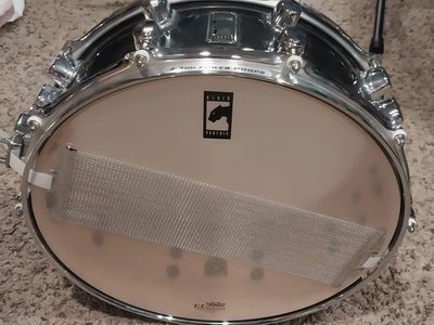 Mapex Black Panther Snare Drum with 2.3mm Power Hoops - Black Finish