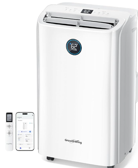 14,000 BTU Smart WiFi Portable Air Conditioner, Cools up to 700 Sq.Ft, Auto-Evaporation, 3-in-1 Modes, Voice & Remote Control