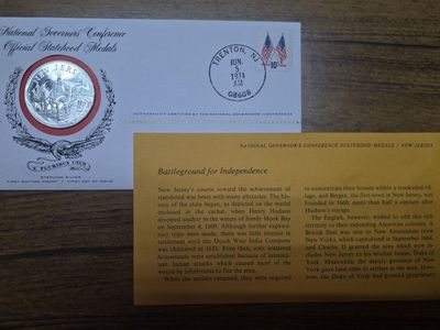 National Governors Conference Official Statehood Silver Medals