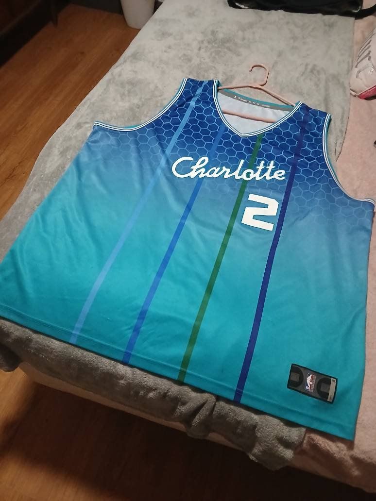 Fanatics Charlotte Hornets LaMelo Ball #2 Jersey - Teal/Blue Men's Size 3x