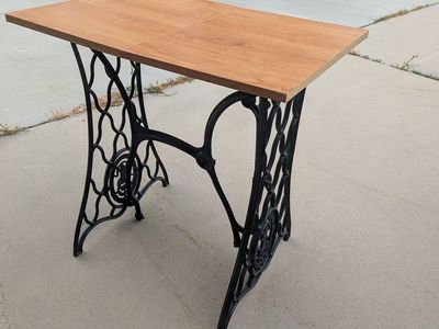 Vintage Sewing Machine Base Table