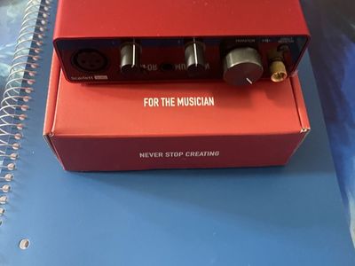 Focusrite Scarlett Solo 3rd Gen USB Audio Interface for Musicians - Excellent Condition