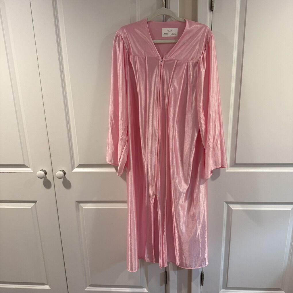 Graduation Cap & Gown, Pink