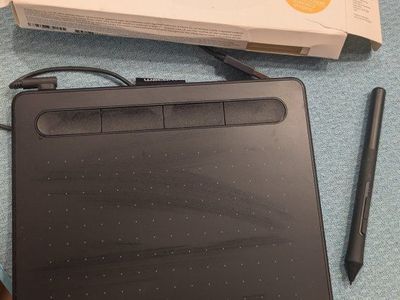 Wacom Intuos Black Pen Tablet CTL-4100 Digital Drawing Tablet with 4K Pen