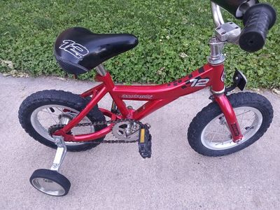 Giant Animator 12 Inch Kids Bicycle with Training Wheels - Red
