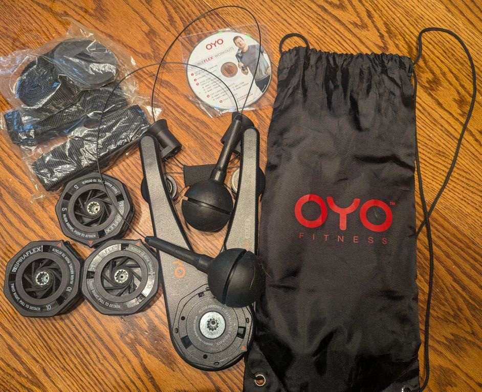OYO Personal Gym Full Body Portable Gym NASA SpiraFlex Resistance w/ Workout DVD & Bag