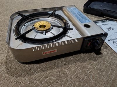 Iwatani Cassette Feu 35FW Portable Butane Gas Stove with Hard Case
