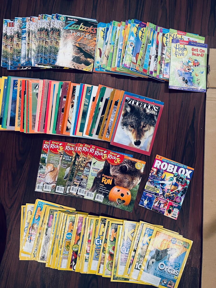 Educational Kids Magazines – Zoobooks/Rick Jr/Nat.Geo Kids/High Five