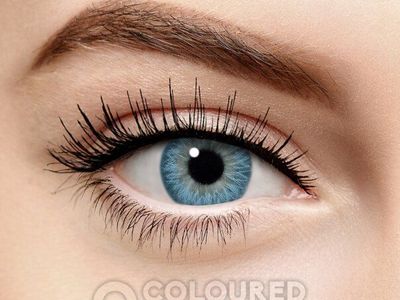 1 Pair Ocean Blue Coloured Contact Lenses (Daily) DIA: 14.0