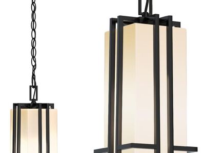 Outdoor Pendant Light Fixture - Aluminum Exterior Hanging Lantern