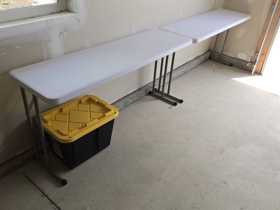 2 seminar tables 60" x 18"