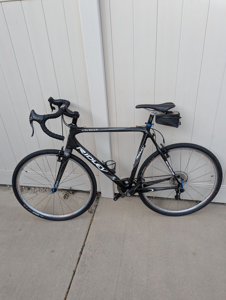 2010 Ridley X-Fire, full carbon fiber frame, 65cm, gravel, cyclocross bike