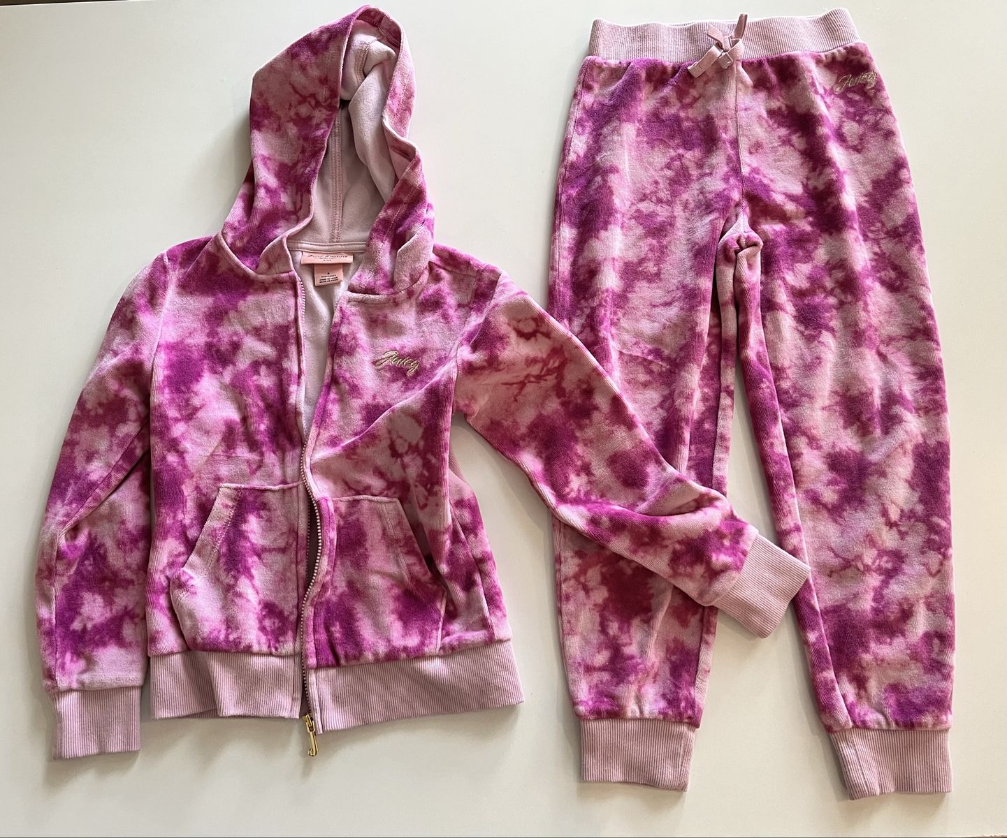 Juicy Couture Kids Purple/Pink Tie‑Dye Set-Size 6