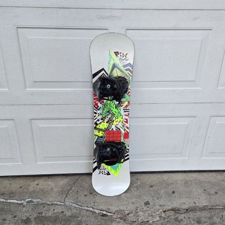 Kids 100 cm Ride Lowride Snowboard Bindings