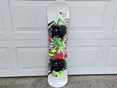 Kids 100 cm Ride Lowride Snowboard Bindings