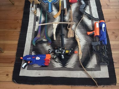 Assortment Of Toy/prop Weapons