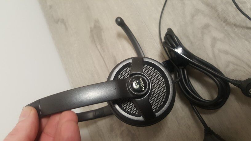 2 Logitech USB Headsets with microphone.