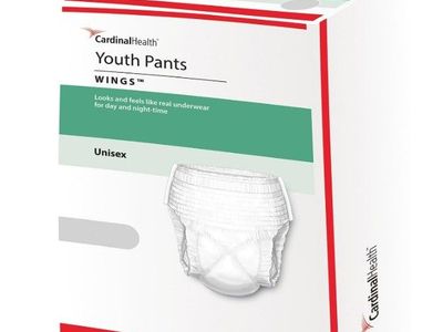 NEW Case of 68 Cardinal Health Wings Youth Incontinence Pants (70073A)
