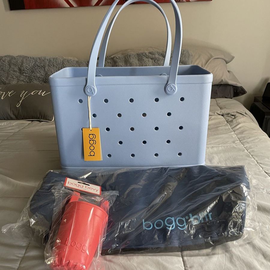Brand New 3-Piece Bogg Bag Bundle (Blue Skies)