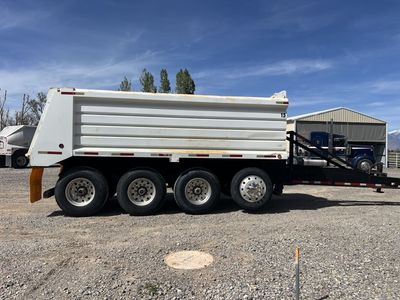 2008 Tesco Williamson 4-Axle Pup Trailer - White Dump Bed, New Tires, Excellent Condition