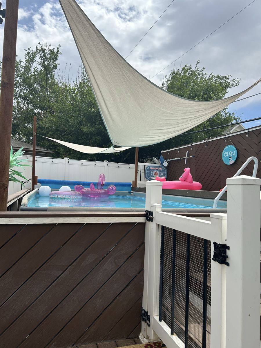 Triangular awnings 12’x12x12