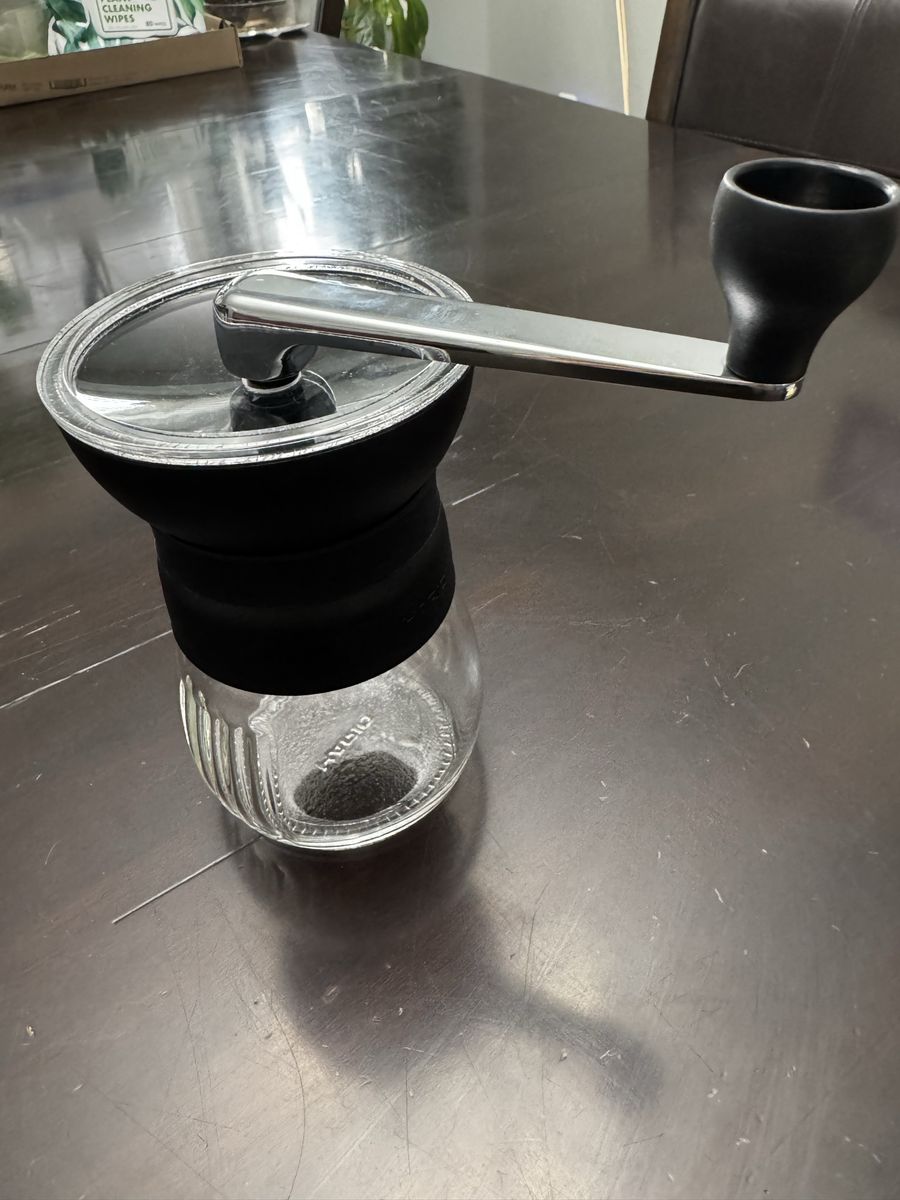 Hario Manual Coffee Grinder - Ceramic Burr with Glass Canister (CMHN-4)