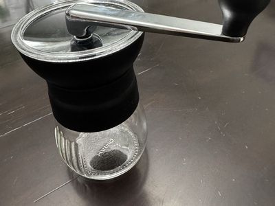 Hario Manual Coffee Grinder - Ceramic Burr with Glass Canister (CMHN-4)