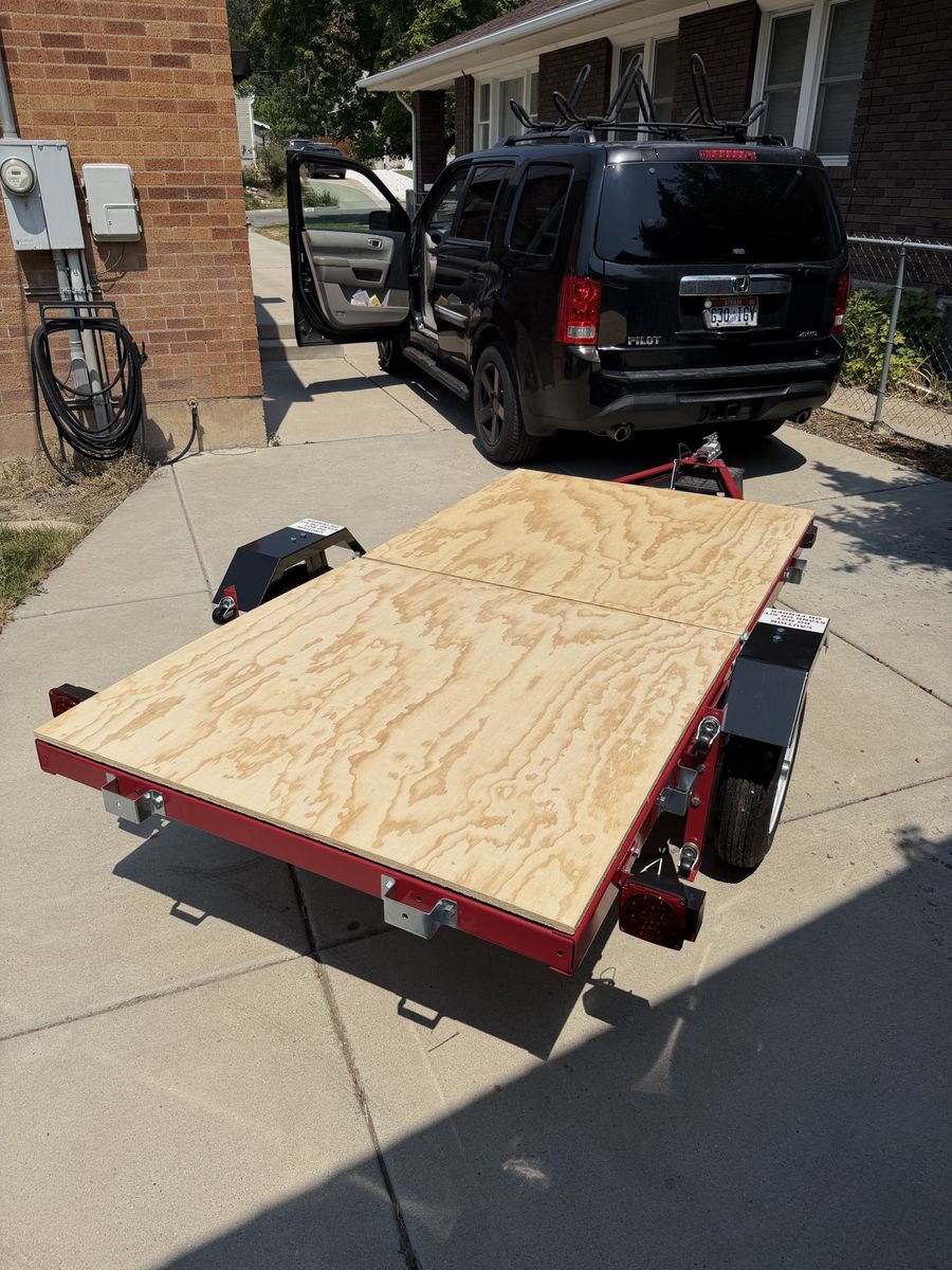 Haul Master 1720 lb. 4 ft x 8 ft folding trailer