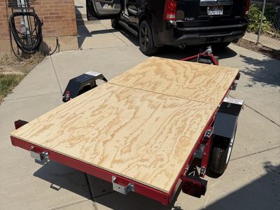 Haul Master 1720 lb. 4 ft x 8 ft folding trailer