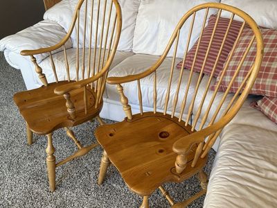 2 Very Nice Ethan Allen Bowback Chairs