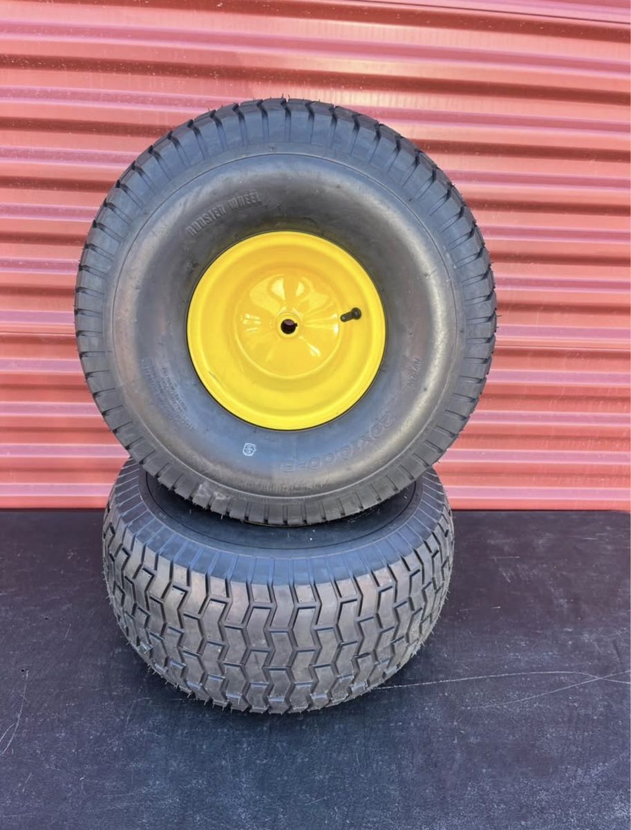 New Set Rear Riding Mower  Tires with Wheels