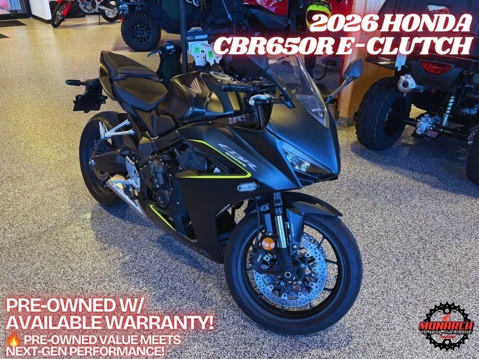 2026 Honda CBR650R E-Clutch – Pre-Owned – Only 796 Miles – $8,499