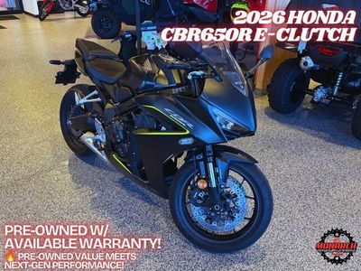 2026 Honda CBR650R E-Clutch – Pre-Owned – Only 796 Miles – $8,499