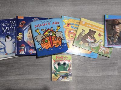 Large Lot of 30+ Children's Picture & Board Books - Disney, Sesame Street, Clifford & More
