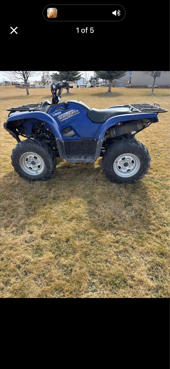 2013 Yamaha Grizzly 550 ATV - 3195 Miles, Runs Great, One Owner