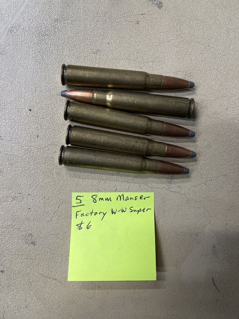 8mm Mauser Ammo.