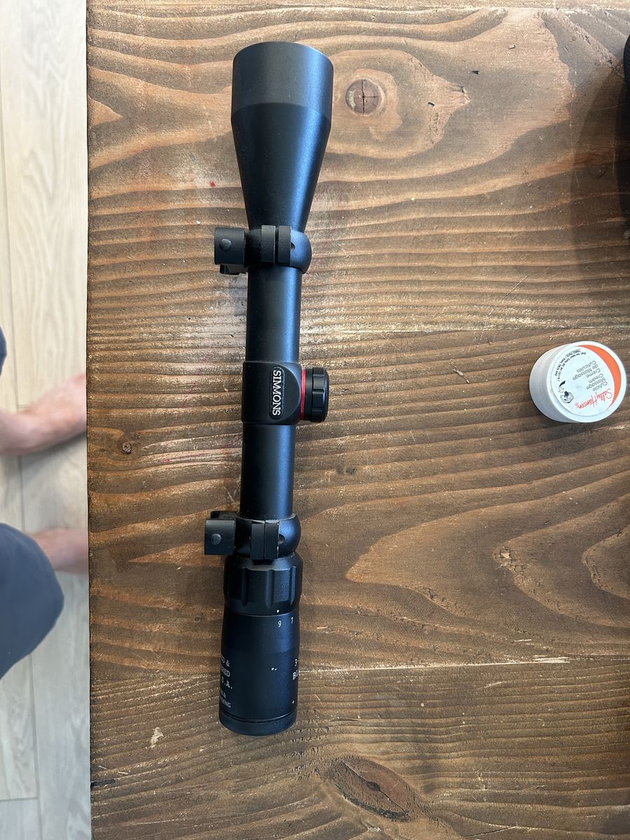 Simmons Blazer Rifle Scope 3-9x40mm Black Matte Finish with Mounting rings